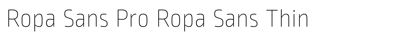 Ropa Sans Pro Ropa Sans Thin